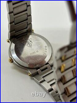 Gucci 9000M Black Dial Date Indicator Quartz Men Not tested For Parts