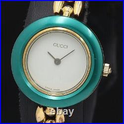 Gucci Bracelet 11/12.2 Change 6 Bezel Gold with Box Not tested For Parts