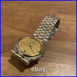 Gucci Watch 9000M Gold X Silver Watches Parts Accessories Wristwatches Jewelry