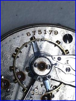 HAMILTON 940 Movement Dial & Hands Pocket Watch for Parts Repair 18S 21J Ca 1910