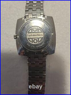 HAMILTON FONTAINEBLEAU MENS BOTTOM DATE WATCH Parts Or Repair SS Band