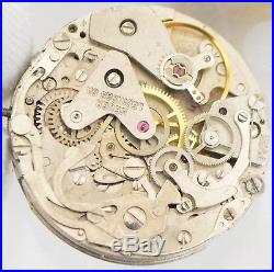 HEUER 7734 Vintage chronograph watch movement with dial & hands