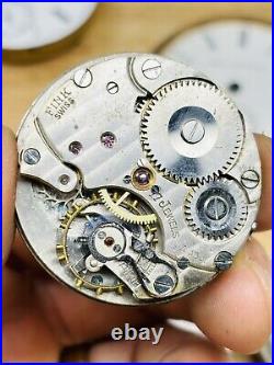 HUGE LOT Pocket Watches Elgin 15j Waltham Riverside 15j Fink 17j Keywind PARTS