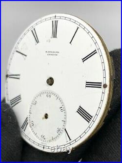 H. Delolme London hand manual vintage 40,7 mm NO Funciona for parts pocket watch