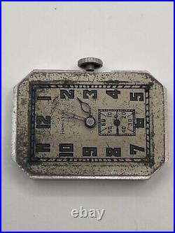 Hamilton 401 Movement with Crown and Dial (Hands included) 19 Jewels. FOR PARTS
