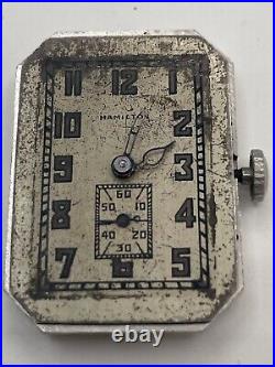 Hamilton 401 Movement with Crown and Dial (Hands included) 19 Jewels. FOR PARTS