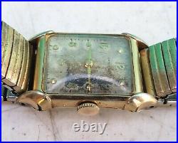 Hamilton 982 Watch 14K GF Milton Case RUNNING c1949 PARTS or RESTORE