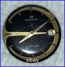Hamilton K 475 Dial Movement Parts Watch Incomplete Hour Minute Hand As Is Nice