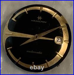 Hamilton K 475 Dial Movement Parts Watch Incomplete Hour Minute Hand As Is Nice