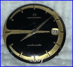 Hamilton K 475 Dial Movement Parts Watch Incomplete Hour Minute Hand As Is Nice