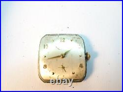 Hamilton SQUARE 730 17 JEWEL GP BEZEL WATCH RUNS FOR RESTORATION OR PARTS