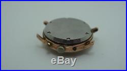 Hand Winding Chronograph Movement Landeron Cal. 248 Working For Parts Or Repair