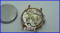 Hand Winding Chronograph Movement Landeron Cal. 248 Working For Parts Or Repair