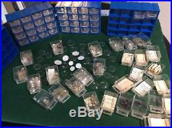 Huge Job Lot Vintage Watch Spares Watchmakers Glass, Hands, faces Etc