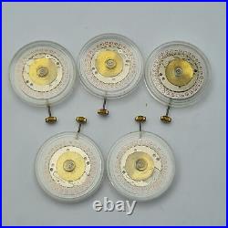 ID-405153735254Lot 5 Vostok Cal. 2214 Manual Winding NOS Watch Movement For Parts