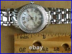 INVICTA DIAMOND BEZEL MOP DIAL SAPPHIRE CRYSTAL SWISS PARTS MOV. 50m W. R. WATCH