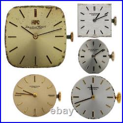 IWC Genuine Movement 5-Piece Set Wrist Watch Parts Gold Hand-Winding Working