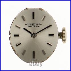 IWC Genuine Movement Hand-Wound Silver Dial Ladies Wrist Watch Parts Working