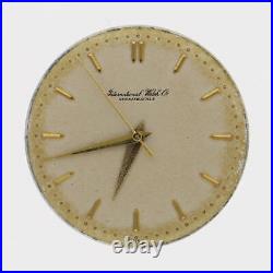 IWC Genuine Movement Silver Dial Hand-Winding Wrist Watch Parts SS Working