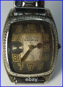 Illinois Marquis White GF 6/0 S 17 J 1928 Wrist Watch Parts Repair LH331