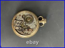 Illinois Watch Co. Grade 185, 16s, 17j (For parts-missing crystal and hands)