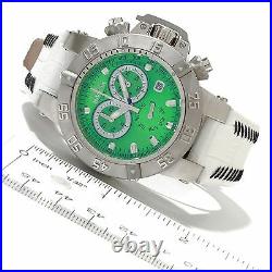 Invicta 11632 Subaqua Noma III Chronograph Green Dial Leather Strap Ladies Watch