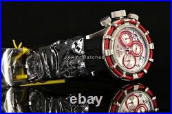 Invicta 22150 Bolt 50MM Silver Dial Chronograph Quartz Silicone Strap Watch NEW