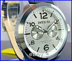 Invicta 48mm I Force 13009 Quartz Stainless Steel Leather Strap Watch