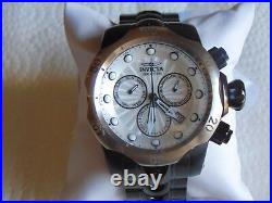 Invicta 52mm Venom Chronograph Black Brushed & High Polished SS Watch L@@K