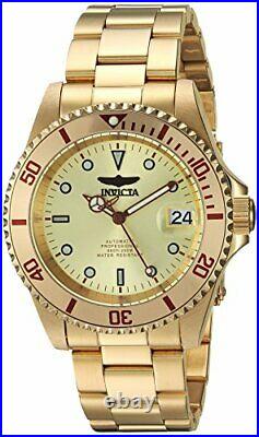 Invicta Men's 24762 Pro Diver Automatic 3 Hand Champagne Dial Watch