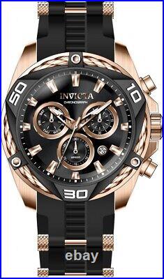 Invicta Men's 31316 Bolt Quartz Chronograph Black, Rose Gold Dial Watch