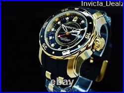 Invicta Men's 48mm Pro Diver Scuba GMT Second Time Swiss Quartz Poly Strap Watch