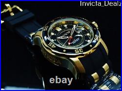 Invicta Men's 48mm Pro Diver Scuba GMT Second Time Swiss Quartz Poly Strap Watch