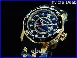 Invicta Men's 48mm Pro Diver Scuba GMT Second Time Swiss Quartz Poly Strap Watch