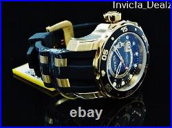 Invicta Men's 48mm Pro Diver Scuba GMT Second Time Swiss Quartz Poly Strap Watch