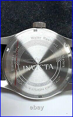 Invicta Specialty Outdoor Black Dial Stainless Steel Swiss Quartz Watch 11188