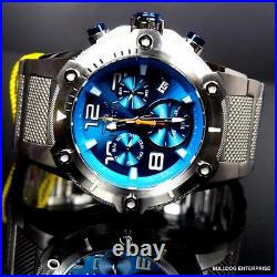 Invicta Speedway XL Teal Blue Stainless Steel Chronograph Swiss Parts Watch New