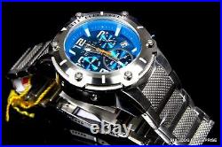 Invicta Speedway XL Teal Blue Stainless Steel Chronograph Swiss Parts Watch New