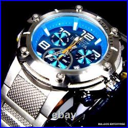 Invicta Speedway XL Teal Blue Stainless Steel Chronograph Swiss Parts Watch New