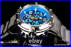 Invicta Speedway XL Teal Blue Stainless Steel Chronograph Swiss Parts Watch New