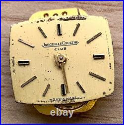 Jaeger Lecoultre Club 807 Hand Manual 15 mm Doesn'T Works For Parts Watch Swiss