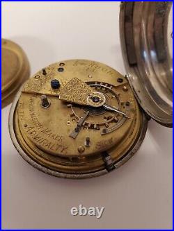 John Forrest Antique Pocket Watch Hand Made For Parts FREE FAST SHIPPING