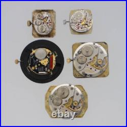 LONGINES Genuine Movement 5-Piece Set Wrist Watch Parts Gold For Parts