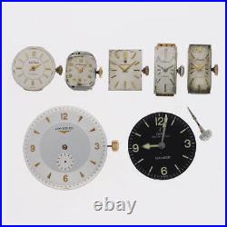 LONGINES Genuine Movement + Dial 7-Piece Set Wrist Watch Parts Silver For Parts