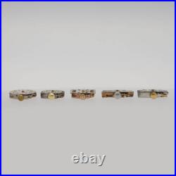 LONGINES Genuine Movement + Dial 7-Piece Set Wrist Watch Parts Silver For Parts