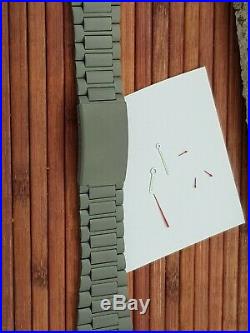 LORSA ETA Valjoux 7750 Military watch kit with case, dial, metal band, hands