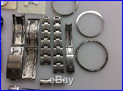 Lot Parts Rolex (as Is) Lady, Dial, Bezel, Insert, Links, Hands, Diver, Cellini