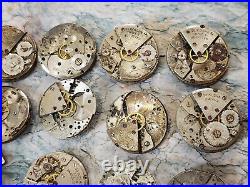 LOT Vintage Antique Seikosha Seiko Made In Japan Hand-Wound Movement for parts