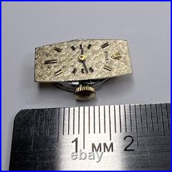 Ladies Rolex 17 Jewels Watch Movement Dial Hands Crown WOUND TIGHT