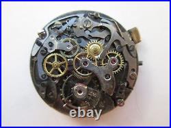 Landeron cal. 51 Swiss chronograph watch movement dial & hands for parts